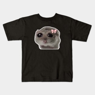 Sad Hamster Meme trauriger Hamster Kids T-Shirt